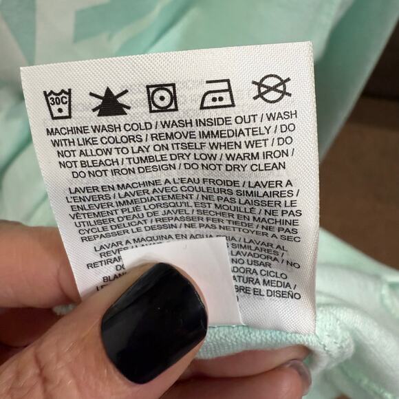 Nike Mint Green Cowl Neck Hooded Pullover Sz S NWT - Picture 6 of 12